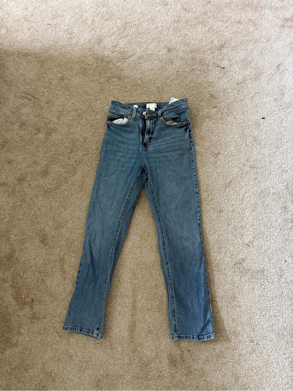 H&M Medium Blue Straight Leg Women's Jeans